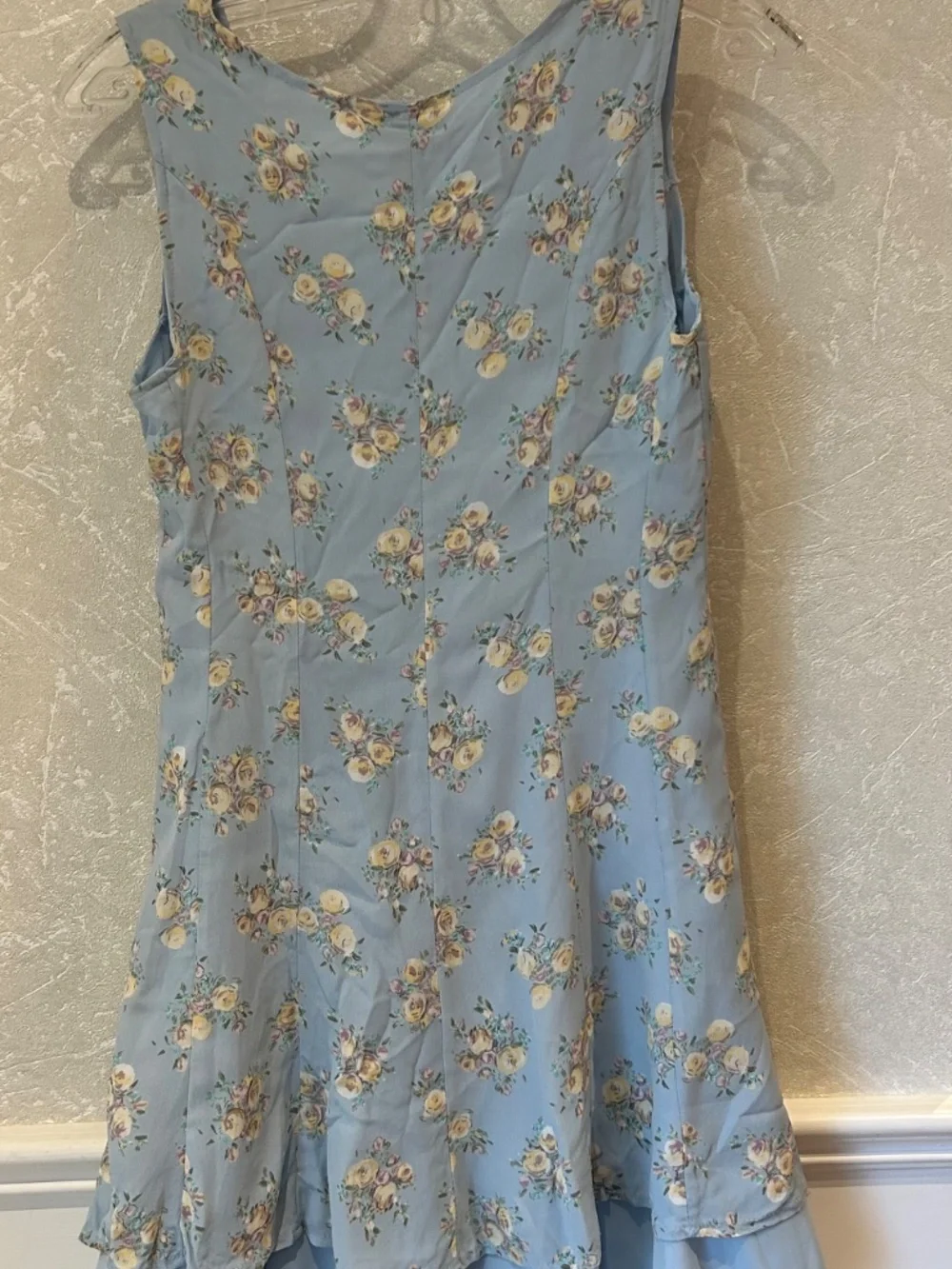 Sandro Paris Light Blue Floral Print Button-Down Mini Dress XS - Picture 3 of 4